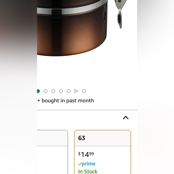 New! Rose Gold Measuring Cups and Coffee Canister - Picture 11 of 11